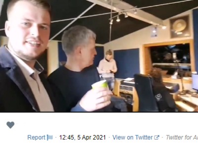 Datei:Projekt-Treffen Kulturstudio 05042021 Mattaeus Westfal Michael Grawe Tonstudio Double Sound.jpg