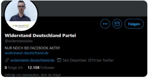Datei:Alexander Rost Widerstand Deutschland 12000 facebook follower 2020.jpg
