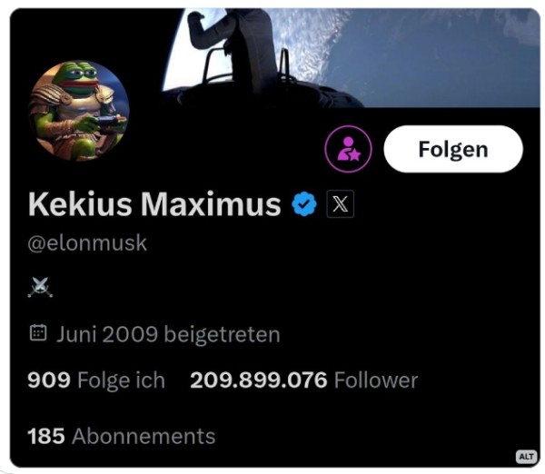 Datei:Kekius Maximus Elon Musk Kekistan 2024.jpg