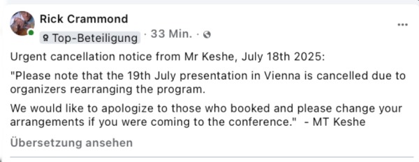 Datei:Mehran Tavakoli Keshe WCP 2025 Absage.jpg