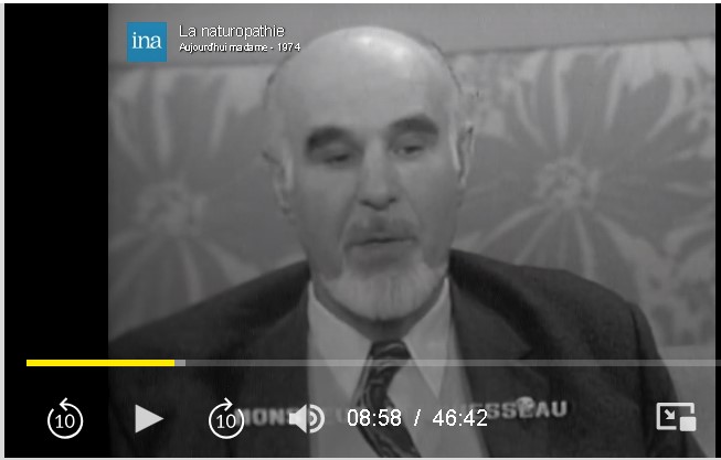 Fichier:Pierre-Valentin Marchesseau le 09-01-1974 dans une vidéo consacrée à la Natutopathie provenant des archives de l'INA.jpg